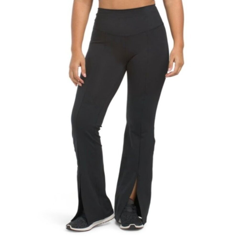 Yogalicious Lux Mia Flare Pants atheisure yoga black sz S‎